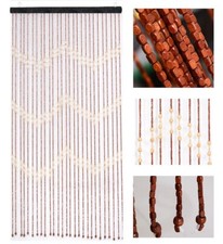 Holztür Perlen Vorhang Bambus